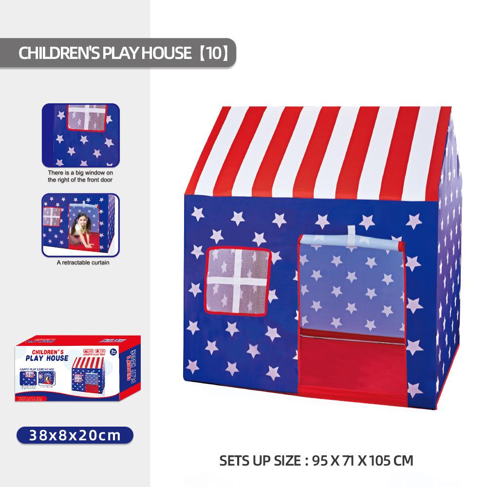 

Игровой домик для дома и улицы, простая детская палатка, небольшая семейная база, легко размещаемые игрушки для палатки синий