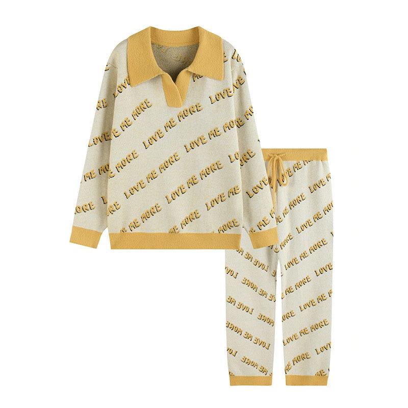 

Осенне-зимняя утепленная не скатывающаяся пижама, теплая пряжа из ангоры, элегантные подтяжки для верхней одежды, комплект домашней одежды One Size жёлтый