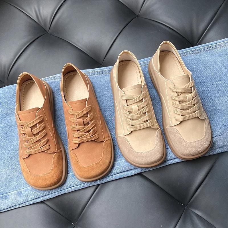 Fashion 2024 spring new fashion comfortable low heel leisure round head vulcanized shoes
