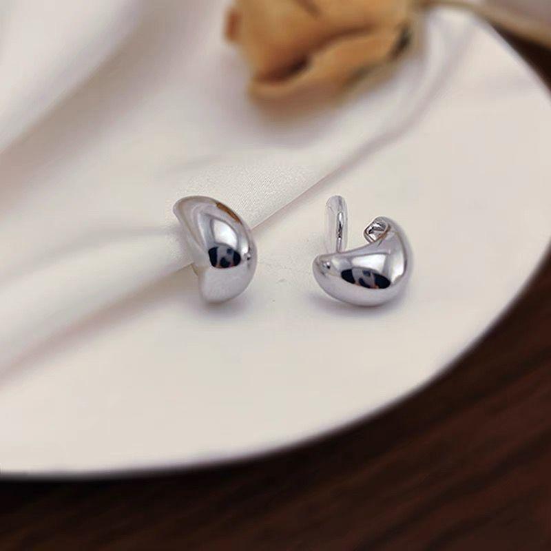 

Зажим для ушей в виде противомоскитной спирали без пирсинга, металлические серьги, серьги с каплями воды, простые женские серьги