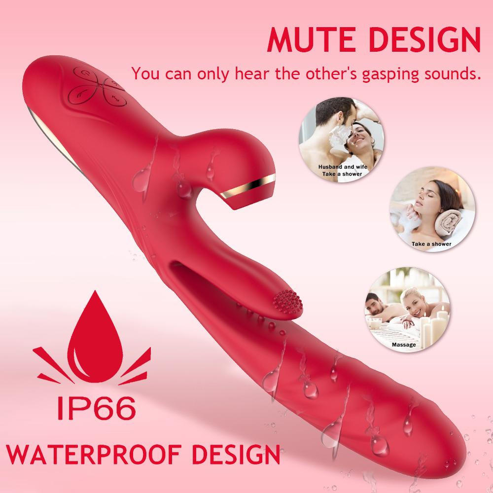 3IN1 Sucking Vibrator Telescopic Dildo Sex Toys for Women G spot Tongue Licking Clit Massager Stimulator Adult Sex Toy 18