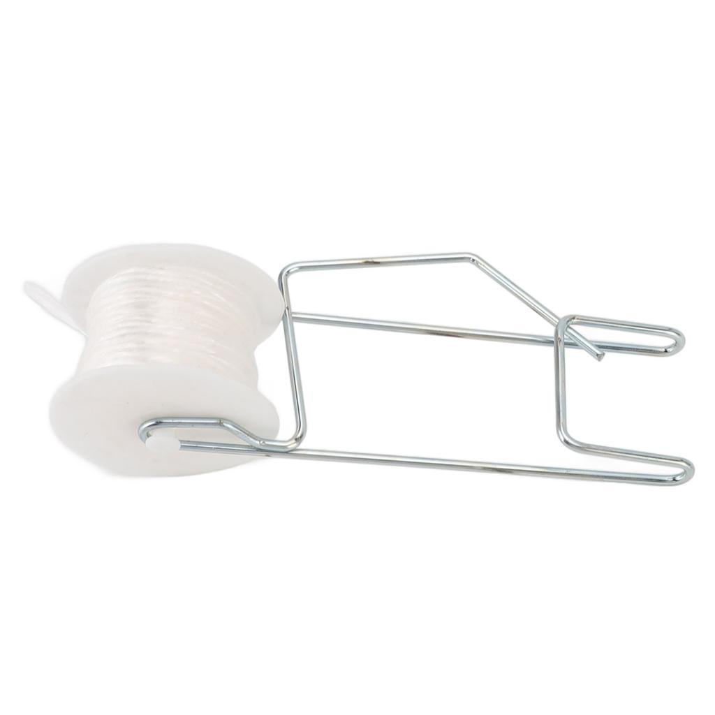 6Pcs Plant Roller Hooks with 49.2ft Twine Galvanizing Steel Wire Stable Support Flower Vine Twine Crop Trelli Kit for Greenhouse Farm