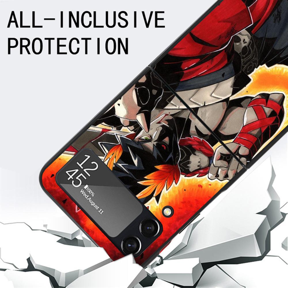 Game Hades Action Black Phone Case For Samsung ZFlip7 ZFlip6 ZFlip5 ZFlip4 ZFlip3 5G Hard Protective Galaxy Z Flip 3 4 5 6 7