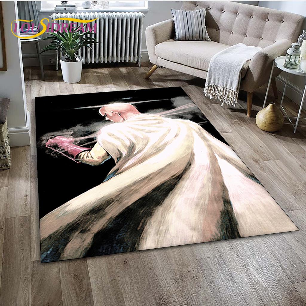3D ONE PUNCH MAN Anime Cartoon  Area Rug,Carpet Rug for Living Room Bedroom Sofa Doormat Decoration, Kid Play Non-slip Floor Mat