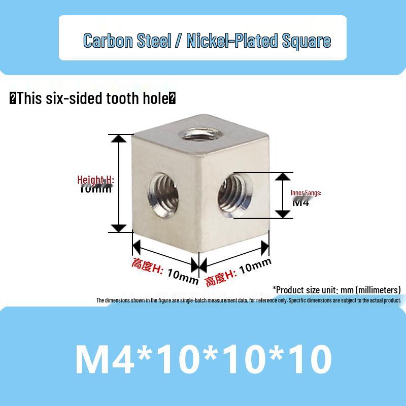 Aluminum Alloy Hex Nut Acrylic Connector Cap