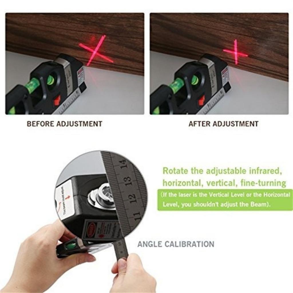 Profi laserová vodováha - Přesné měření se zvýšenou viditelností - Ideální pro DIY a stavební projekty
