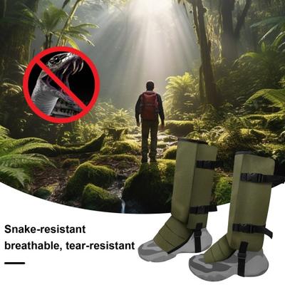 Ghette per le gambe impermeabili Dimensioni a sgancio rapido Protezione dal morso regolabile Ghette per la protezione della parte inferiore della gamba da escursionismo da campeggio