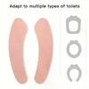 1Pairs Colorful Toilet Seat Cushion Washable Bathroom Cleaning Accessories Soft Comfortable Toilet Seat Cushion Repeatable