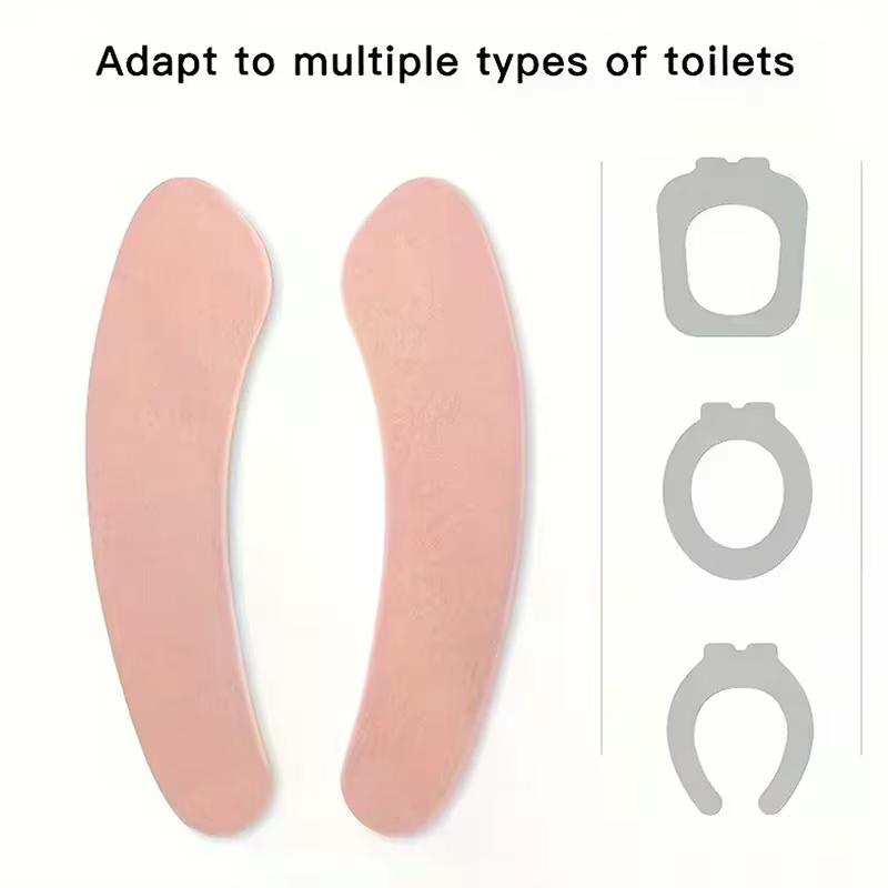 1Pairs Colorful Toilet Seat Cushion Washable Bathroom Cleaning Accessories Soft Comfortable Toilet Seat Cushion Repeatable