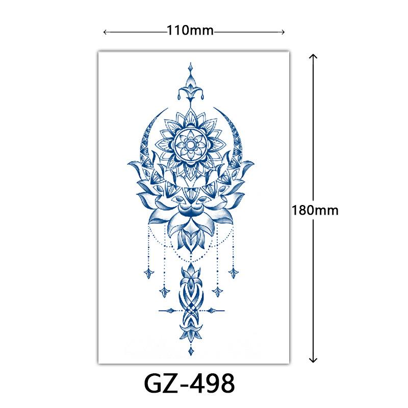Herbal Tattoo Stickers, Juice Tattoo Stickers, Semi-Permanent Tattoo Stickers Dragon Snake Animal Tattoos