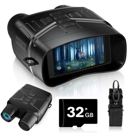 

Окуляри нічного бачення Бінокль з великим екраном Перезаряджуваний бінокль Кемпінг Інфрачервоні окуляри нічного бачення Обладнання для спостереження A