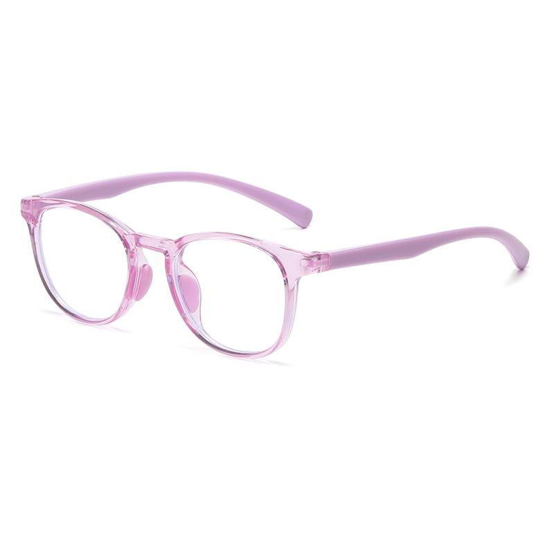 7339 Occhiali Piani Moda Anti-Luce Blu per Bambini e Bambine, Nuovi Occhiali con Montatura Carina a Forma di Bambino, Occhiali per Bambini