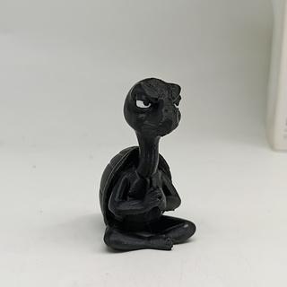 Zen Meditation Stinky Turtle Ornament, Meditation Decoration, Open Eye Design, Suitable for Zen Space Creative Gifts чёрный