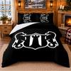 Set Biancheria da Letto con Fantasia Newcastle United 3 Pezzi Lenzuolo e Federe per Camera da Letto Interna