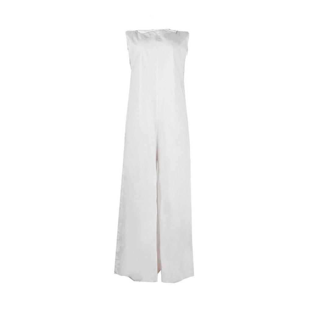 2025 Women's Spring/Summer Casual Solid Color Wide-Leg Jumpsuit