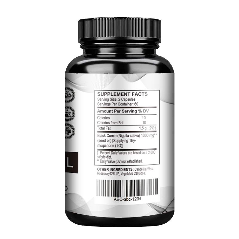 Coolkin Extracto de Aceite de Semilla de Comino Negro, Puro Virgen Prensado en Frío, Potencia la Inmunidad y Promueve la Digestión