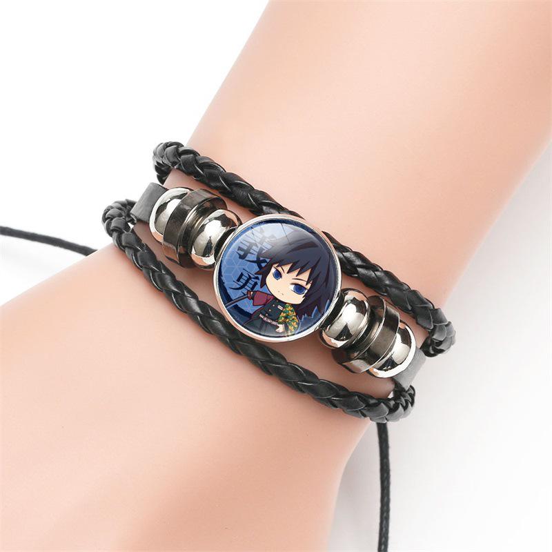 Demon Slayer Zeitjuwel Rindsleder Verstellbares Armband