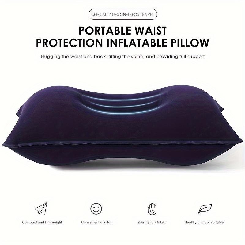 Outdoor 1pc Comfortable Inflatable Pillow for Office, Car, Camping, Hiking And Napping Neck Support Multi-Purpose Inflatable Travel Pillow