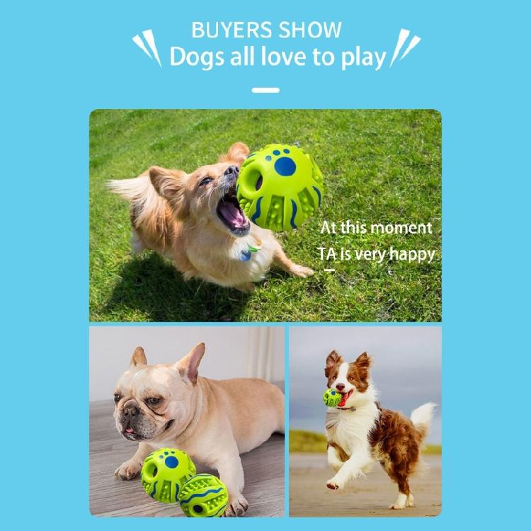 Interactive Chew Proof Dog Ball Toy With Squeaker Sound Design Durable ABS For Medium Large Breeds