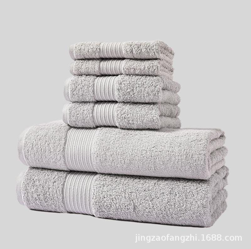 

Хлопковое полотенце, квадратное полотенце, банное полотенце, набор из шести предметов, класс А, расчесанный длинноволокнистый хлопок, утолщенное полотенце для лица, удобные домашние ежедневные потребности 1 SET