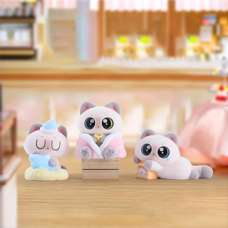 Latest Emotionally Stable Small Siam Second Wave Plush Blind Box Adorable Cat Doll Surprise Birth Date Present Desktop Ornament
