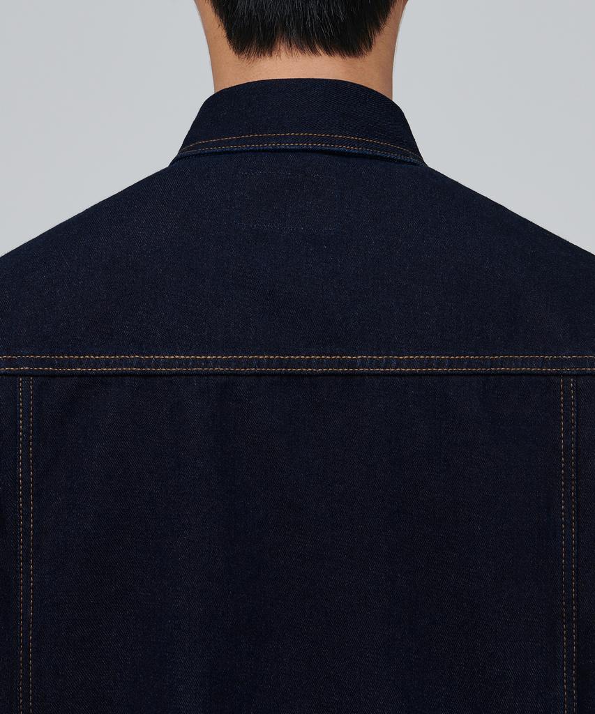 Musinsa Standard Relaxed Denim Trucker Jacket 2 [Deep Indigo]