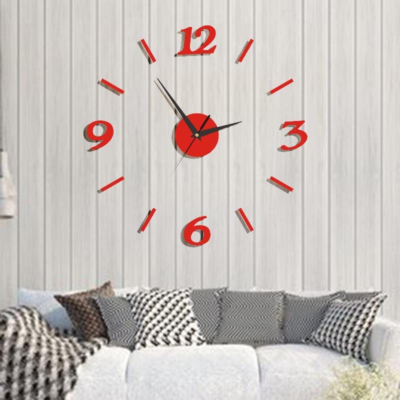 Minimalist Living Room Acrylic Wall Clock Creative DIY Art Clock Personalized Decoration Wall Sticker Clock