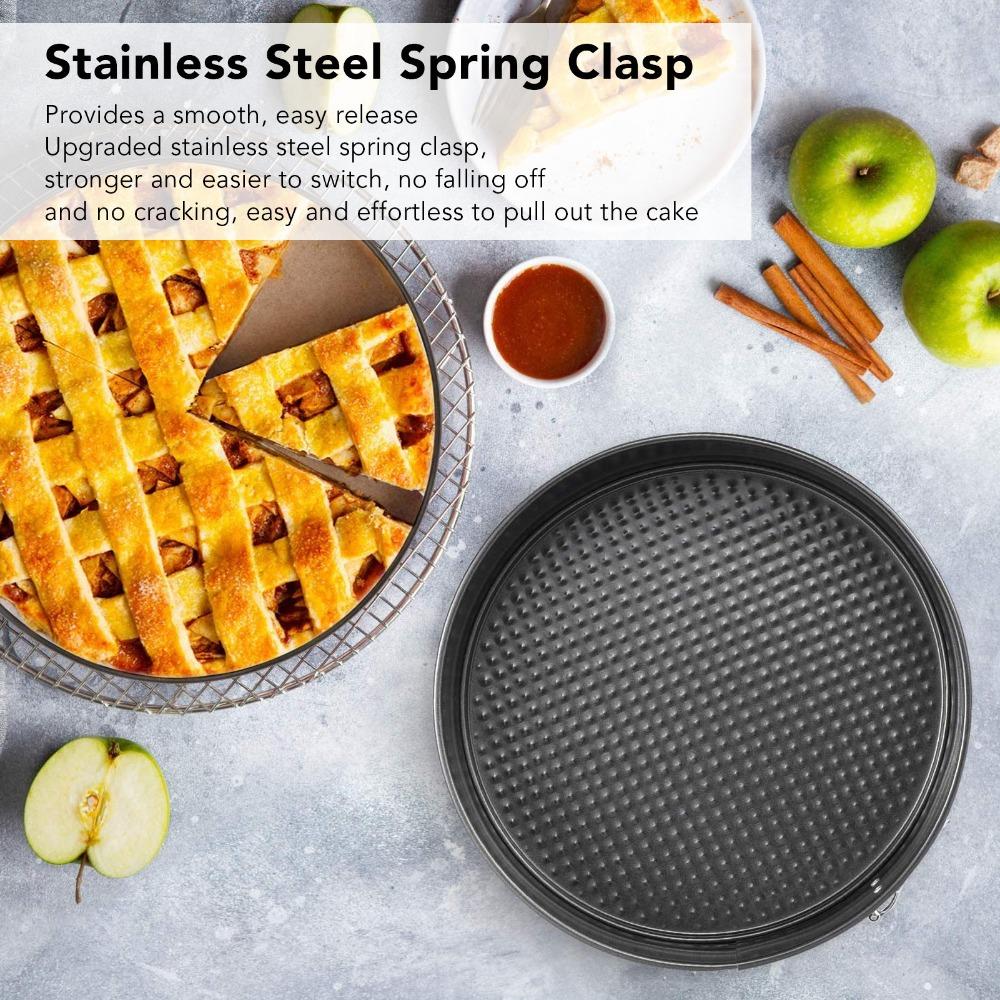 3pcs Non-Stick Springform Pan Set Removable Bottom Round Cake Pan  Home Kitchen DIY Baking