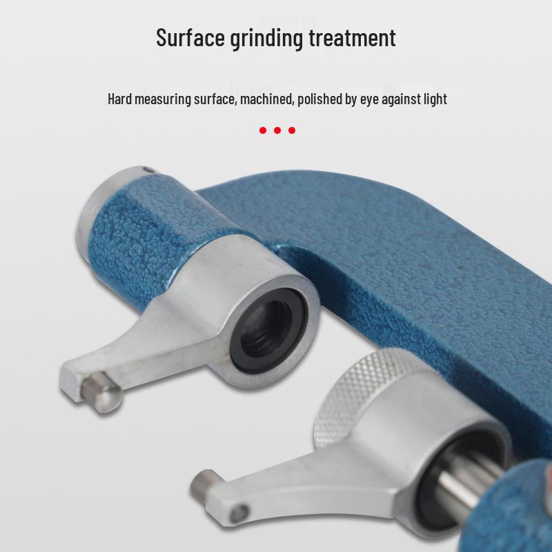 Qinghai Micrometer: 0-25mm Caliper with Ball and Flat Head for Inner & Outer Diameter Measurement.