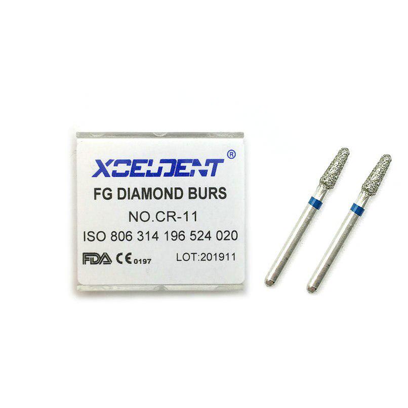 10ks/krabička Dental Diamond Burs Medium FG 1,6M pro dentální vysokorychlostní násadec Dental Drill CR-11