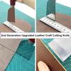 WUTA Leather Steel Leather Cutting Knife for Flat Blade Knife, Leathercraft, DIY,