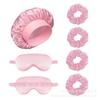 Sleep Cap Satin Cosmetic Cap Hair Care Cap Wide Brim Postpartum Cap Chemotherapy Cap Sleep Aid Silk Eye Mask