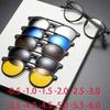 2356 New Retro Set Of Sunglasses For Men Women Round Frame Magnetic Clip Sun Glasses Tr Frame -0.5 -1.0 -2 To -6