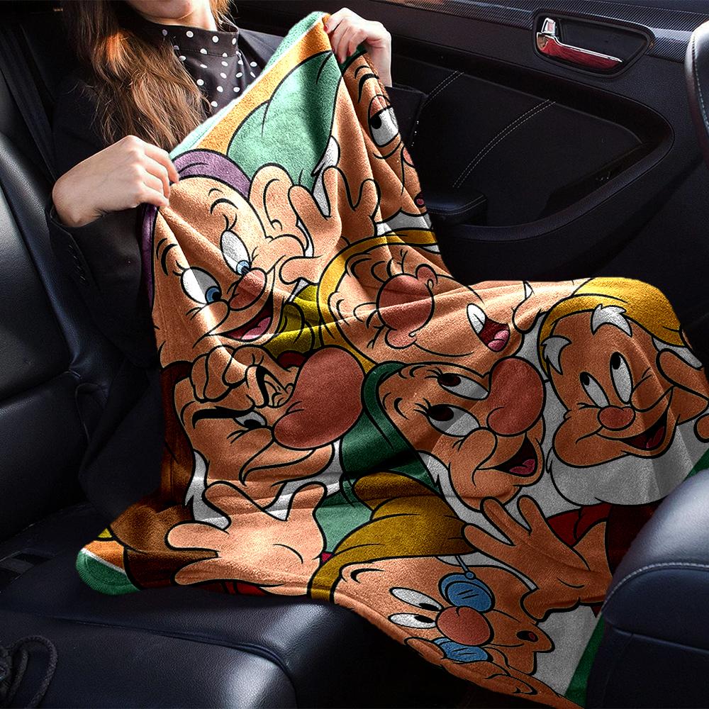 Seven Dwarfs Adventure Blanket Soft Throw Blanket For Home Bedroom Bed Sofa Travel Office Solid Christmas Blanket