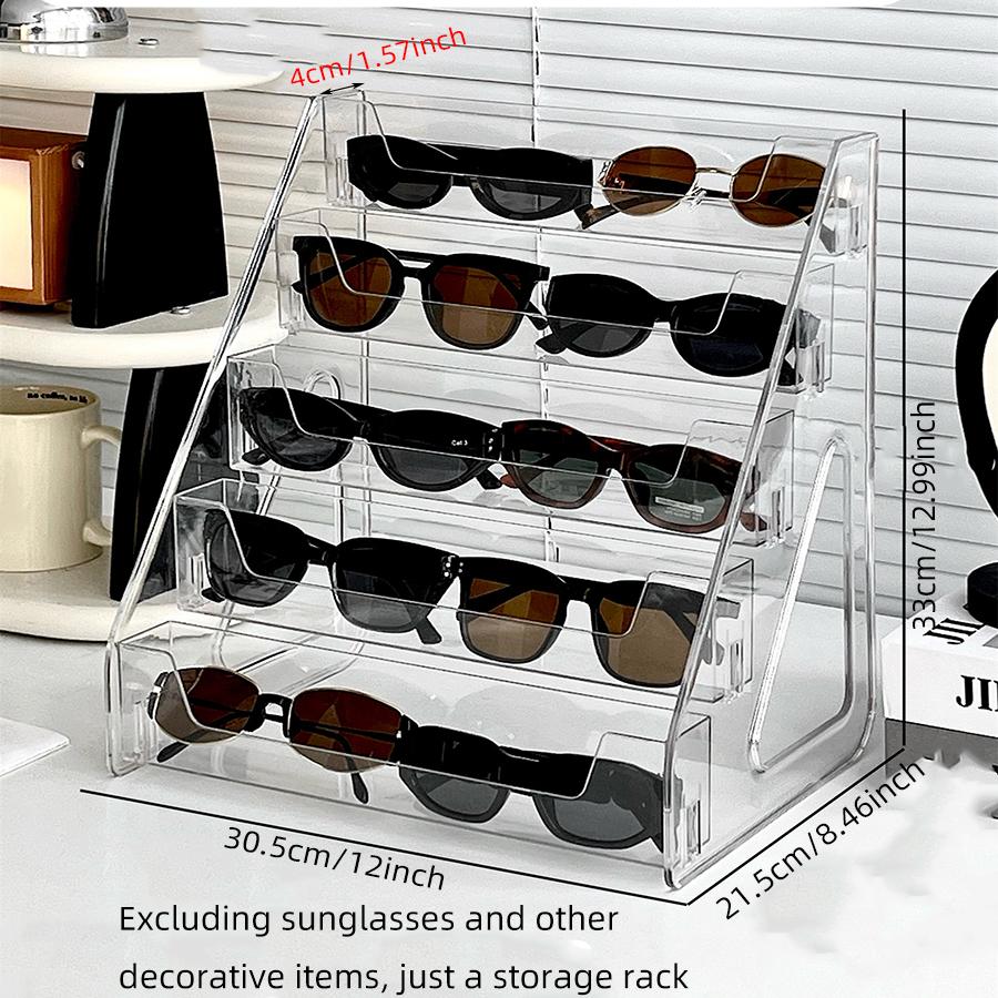 Sunglasses Storage Box, Acrylic Ladder Bracket, Frame, Myopia Glasses, Sunglasses Storage Ladder Rack