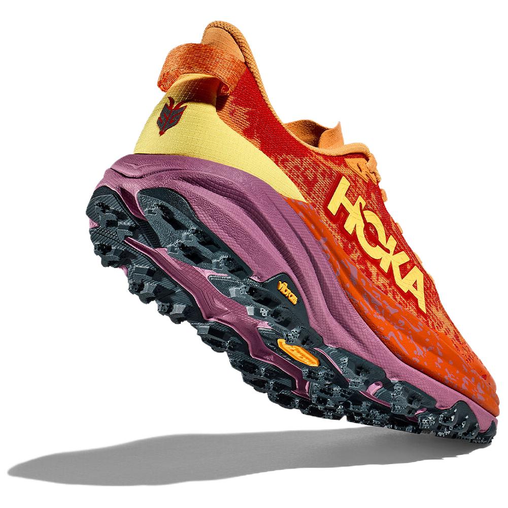 Hoka One One Speedgoat 6 Comfortable Non-Slip Durable Low-Top Running Shoes Men Running Shoes Orange Red 1147830-SRBT