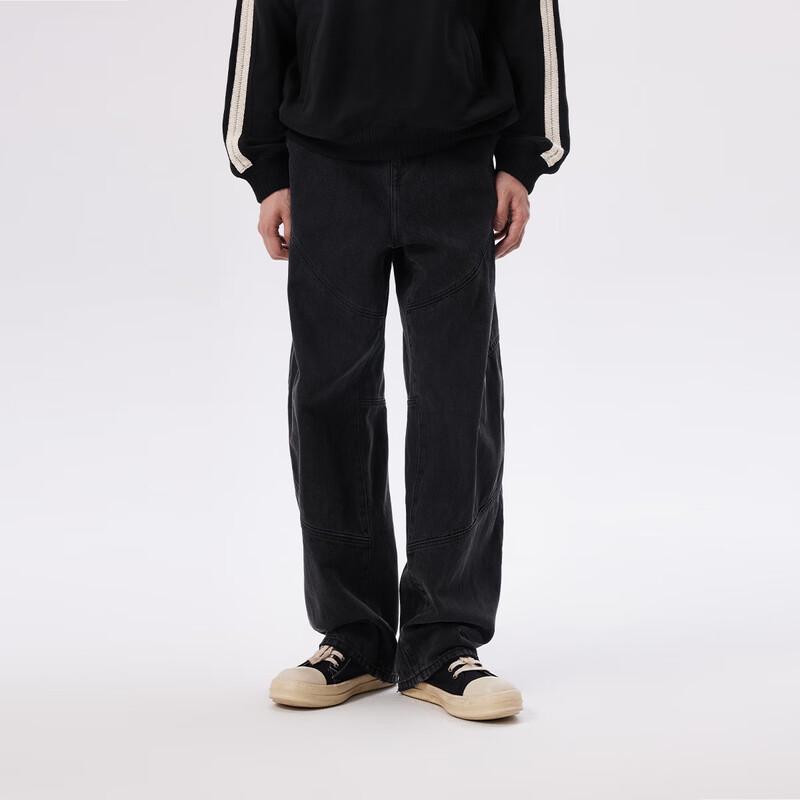 

CHINISM Мужские выстиранные джинсы с изогнутыми штанинами XL