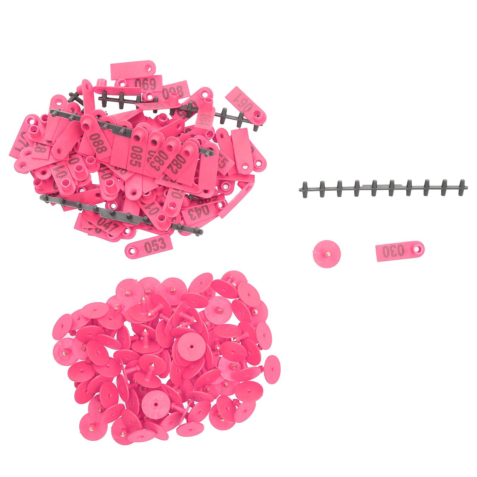 

Numbered Ear Tag Marks Labels for Sheep Goats Farm Animal Livestock Feeding SuppliesBlue розовый