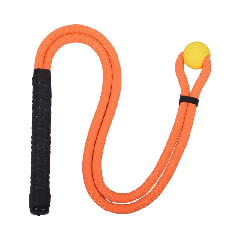 Portable Golf Swing Exercise Rope Golf Practice Training Rope Elastic Training Aids Rope Golf Accessories Easy to Use оранжевый/красный