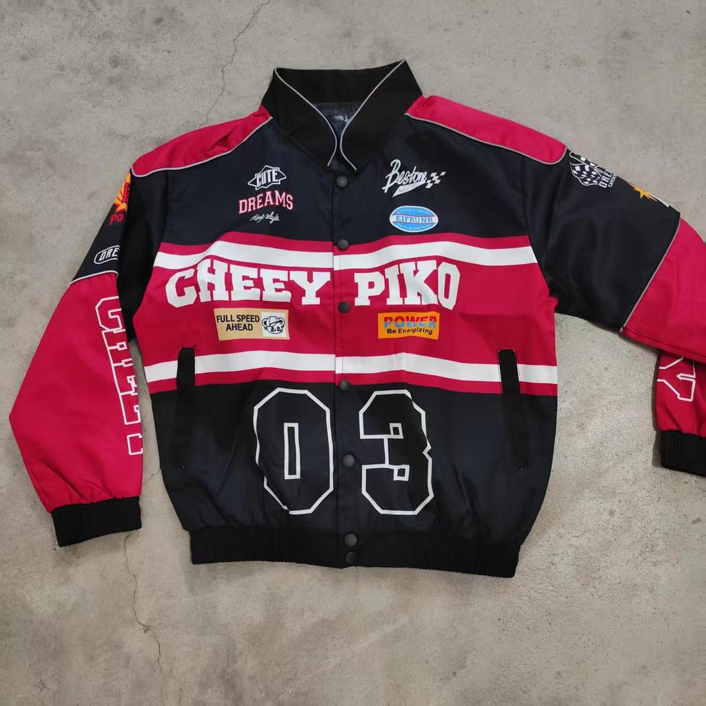 Men's & Women's Retro Racing Baseball Jackets - Trendy Motorcycle Style for Spring & Autumn