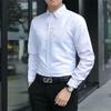 Camisa Formal Masculina Slim Fit Estilo Coreano Preta Manga Comprida