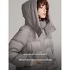 ELLE Women's Mid-length Hooded Duck Down Jacket