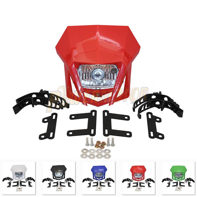For Honda CRF230 Headlight XR230 Suzuki Kawasaki KLX150 Yamaha WR450 Universal Motocross Accessories Motorcycle Headlight Plate