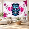 Frankenstein's Monster Wandteppich Heimdeko Hängendes Stoffkunst-Hintergrund-Tapestry für Schlafzimmer