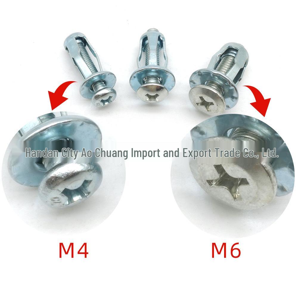 30PCS Carbon Steel Petal Nut M4-M6 Galvanized License Plate Fixing Screw Jack Nut - Fast Shipping Available