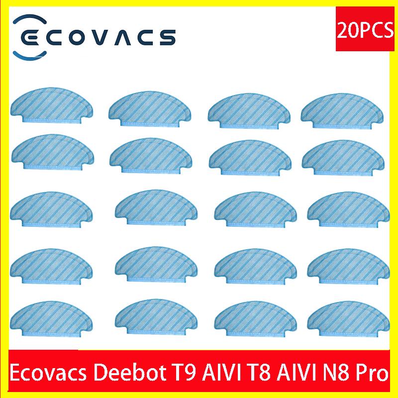 HEPA Filter Side Brush Main Brush Mop Cloths for ECOVACS Deebot T9 AIVI T8 AIVI N8 Pro 920 950 Vacuum Cleaner Replacement Parts