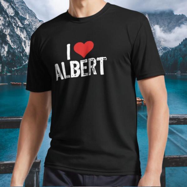 

New Shirt I Love Albert - Logo Active T-Shirt Funny Size S to 5XL XL