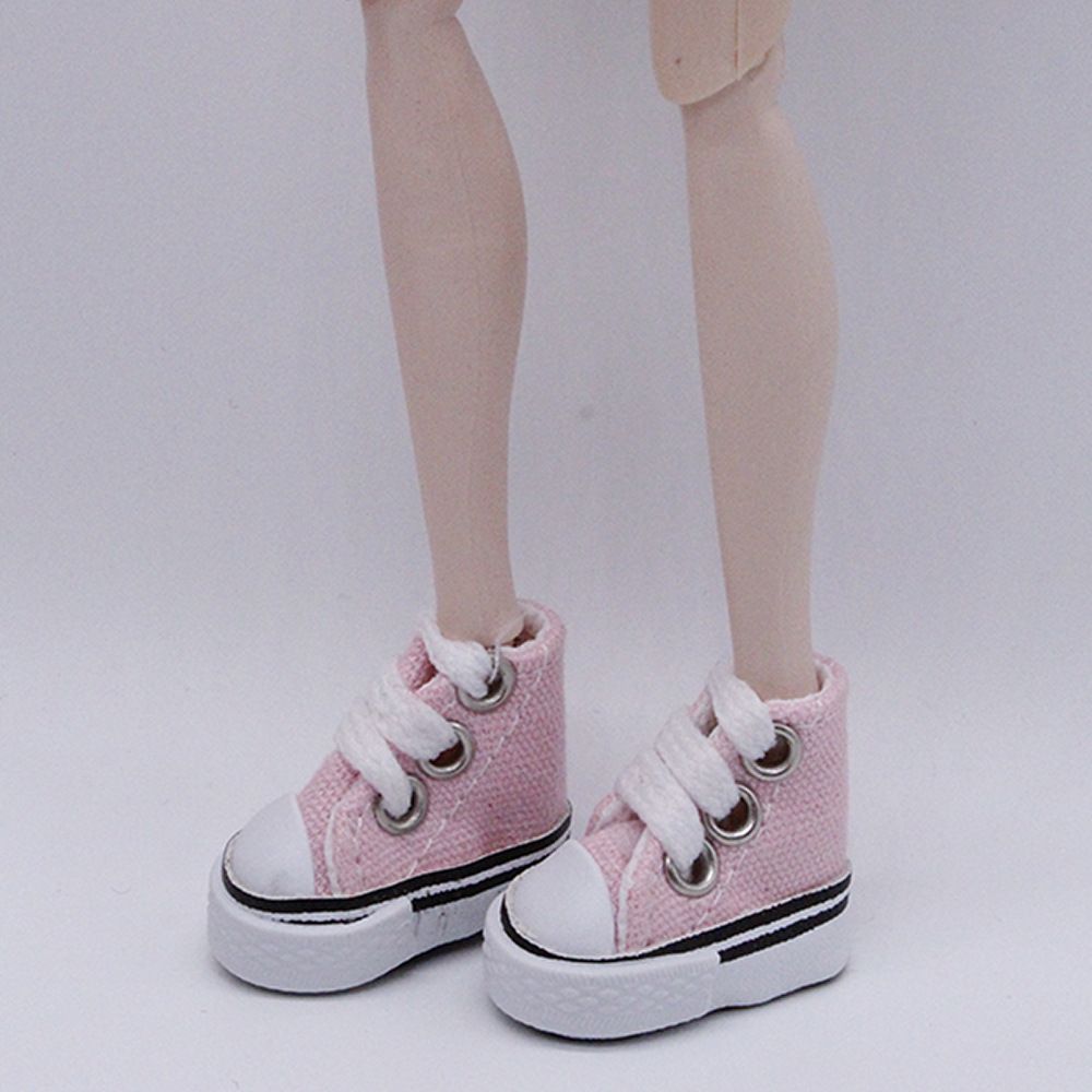 Doll Shoes 3.5CM Cute Mini Doll Shoes Denim Canvas Shoes For Doll For Toy For Doll Boots Dolls Sneakers Accessories