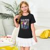 Fashionable Round Neck Short Sleeve Work Clothes Printed Tops For KID Summer Tops