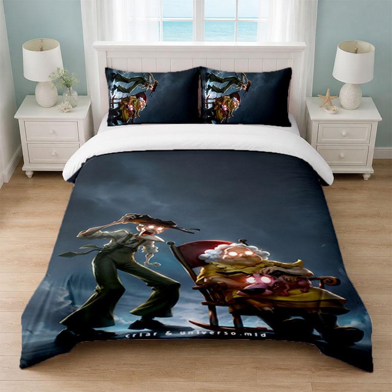 Courage the Cowardly Dog Bedroom 3Pcs Bedding Set Soft Bed Sheet Pillowcases Home Bedding Decoration